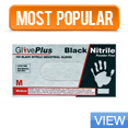 Ammex GlovePlus Black Nitrile Gloves