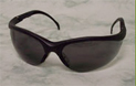 Safety Glasses, Crews, Klondike, Gray Lens with Black Frame